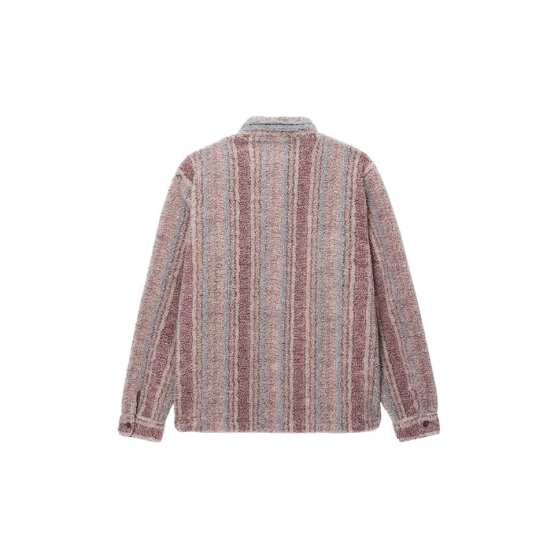 Stussy Striped Sherpa Shirt-6