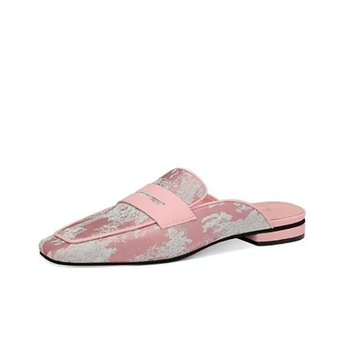 JESSICA SOPHIA Rubber Sole Slip Resistant Abrasion Resistant Wrap toe Slippers Women's Green-2