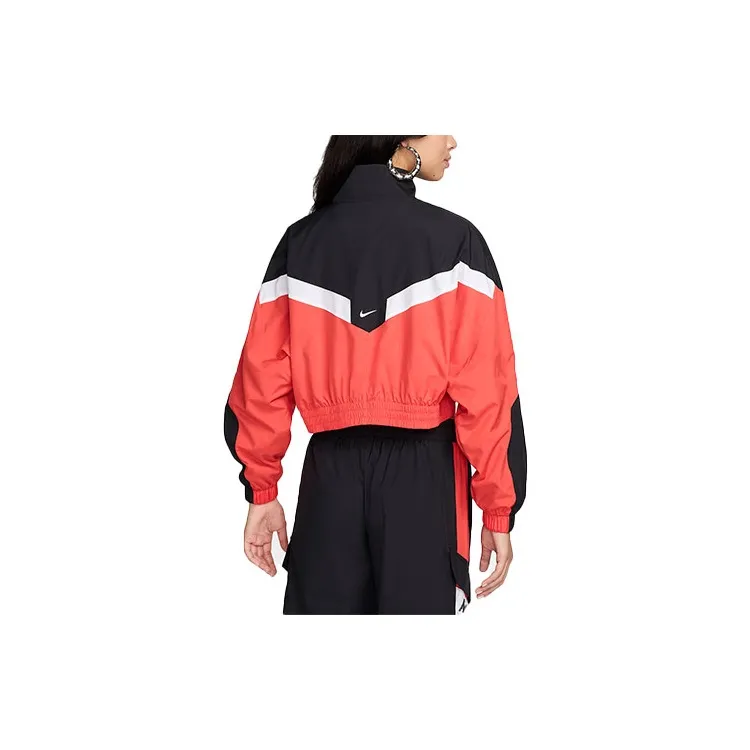 Nike Sportswear Woven Jacket 'Light Crimson/Black'-1