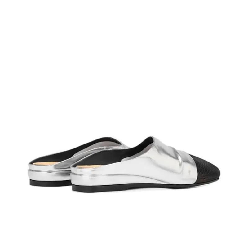 JESSICA SOPHIA Rubber Sole Metal Slip Resistant Abrasion Resistant Closed Toe Slippers Women's Gold-4