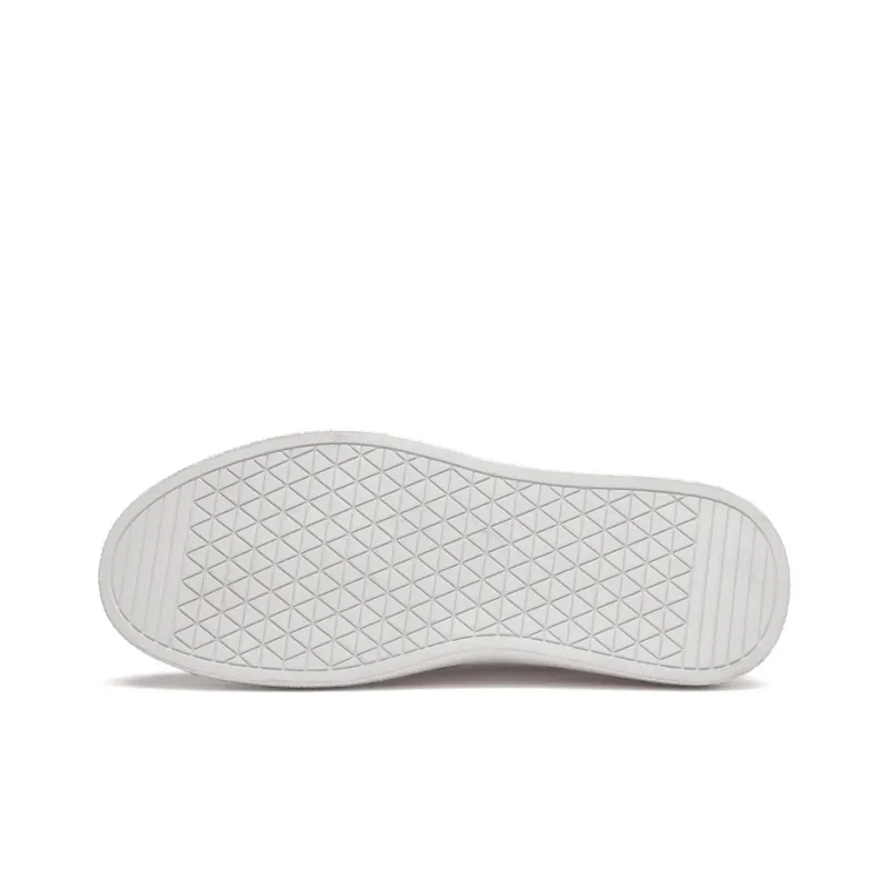 Extravagant Anti Slip Wear Resistant Lightweight Breathable Low Top Skateboard Shoes Men's White-4