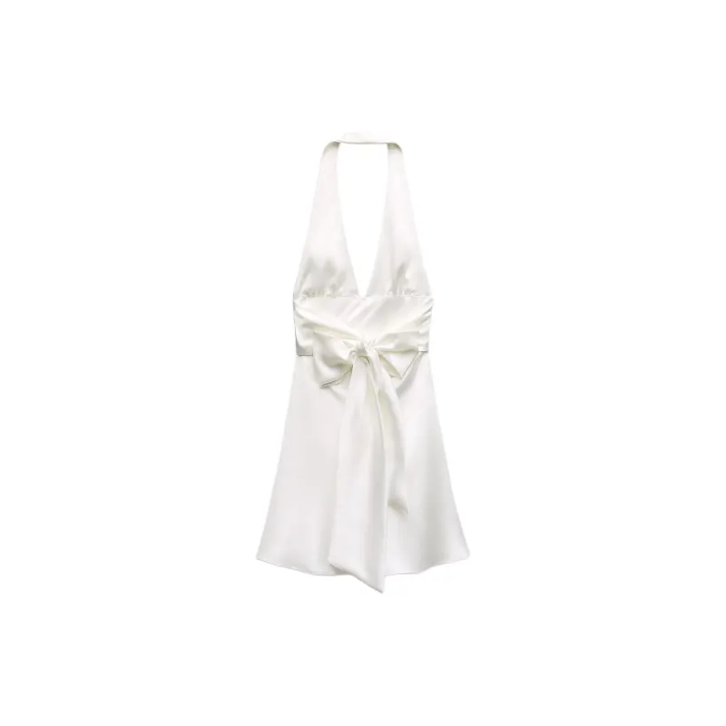 ZARA Slip Dresses Women's White-1