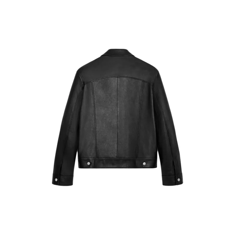 CELINE Straight Blouson Jacket In Soft Lambskin-1