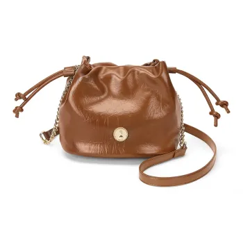 CORALDAISY Synthetic Leather Crossbody Bag, Shoulder Bag Regular Women's Brown