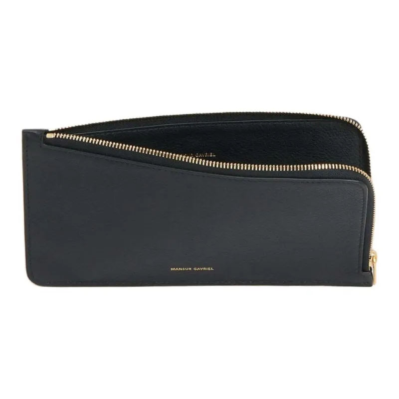 MANSUR GAVRIEL Calfskin Card Holder Large Size Women's Black-2