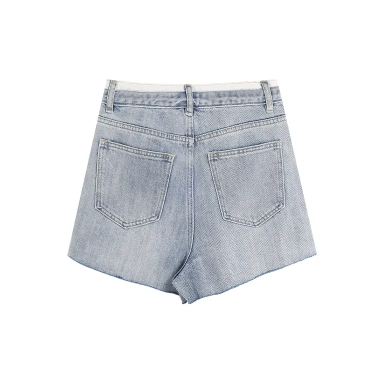Pzhk Denim Shorts Women's Sea Salt Blue-1