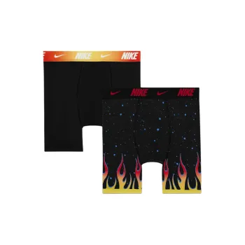 Nike Dri-FIT Printed Boxer Briefs Underpants Men's 2 Pack Black