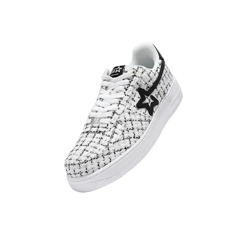 RIPSTAR Low Top Skateboard Shoes Men's White-5