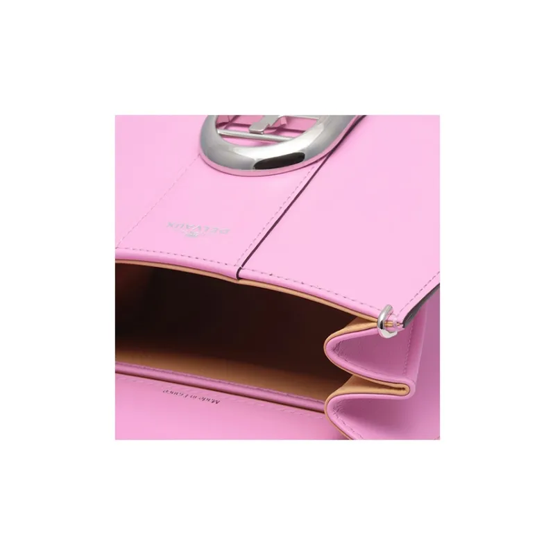 Delvau Brillant Calfskin Shoulder Bag Crossbody Bag Handbag Mini Women's Blue Orchid Pink-7