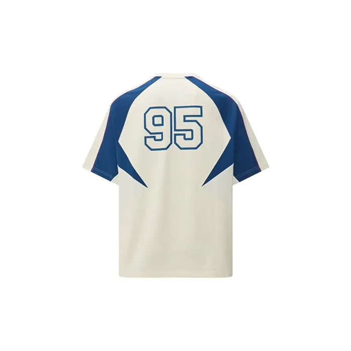 Reebok T Shirt Unisex Beige/Blue-1