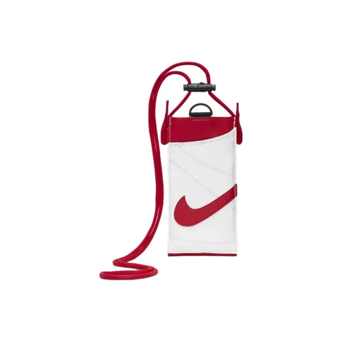 Nike Nylon Spell PU One Shoulder Crossbody Cell Phone Pouch Unisex Red