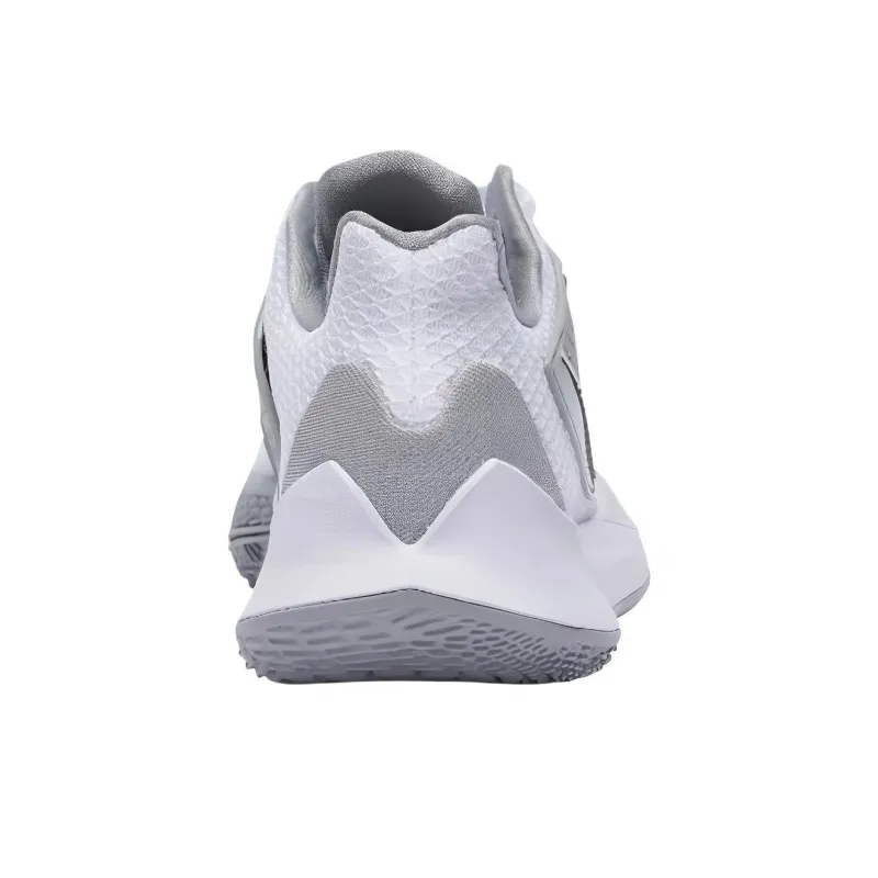 Nike Kyrie Low 2 Cushioning Anti Slip And Wear Resistant Breathable Coverage Mid Top Basketball Shoes Unisex Gray White-3