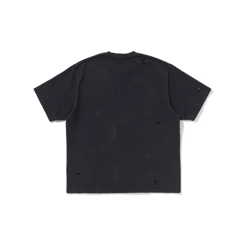 Bape Damaged Garment Dyed Relaxed Fit Tee-1
