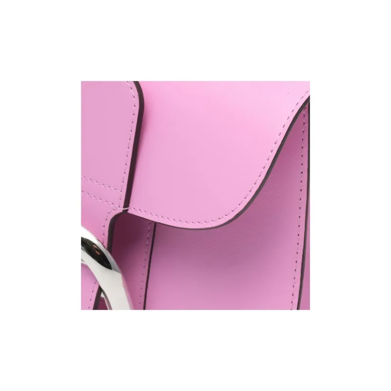 Delvau Brillant Calfskin Shoulder Bag Crossbody Bag Handbag Mini Women's Blue Orchid Pink-6