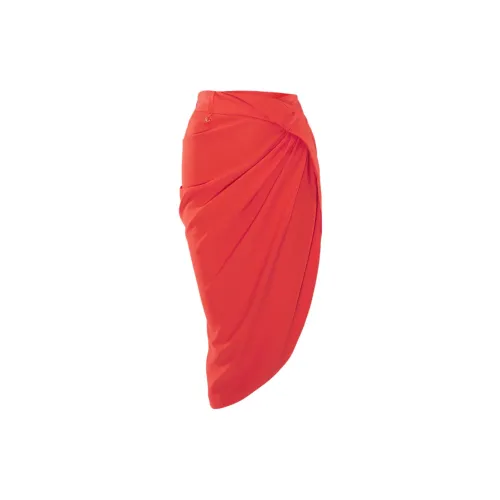 Jacquemus Casual Long Skirts Women's Orange/Orange