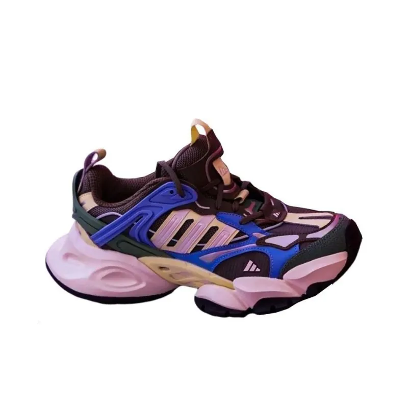 Adidas XLG RUNNER DELUXE Cushioning Wear Resistant Low Top Running Shoes Men's Multicolor-1