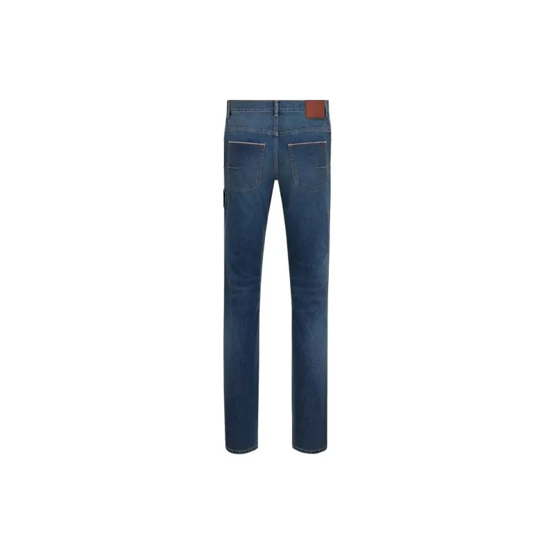 DIOR X Kenny Scharf Denim Cd Patch Jeans-1