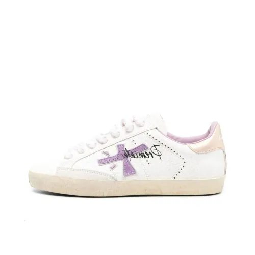 PREMIATA Steven Quick-Drying Impact Resistance Low-Top Skateboard Shoes Women's White