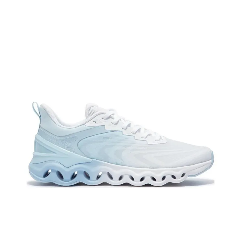 361° Cushioning Abrasion Resistant Lightweight Low Top Running Shoes Men's White Blue-1