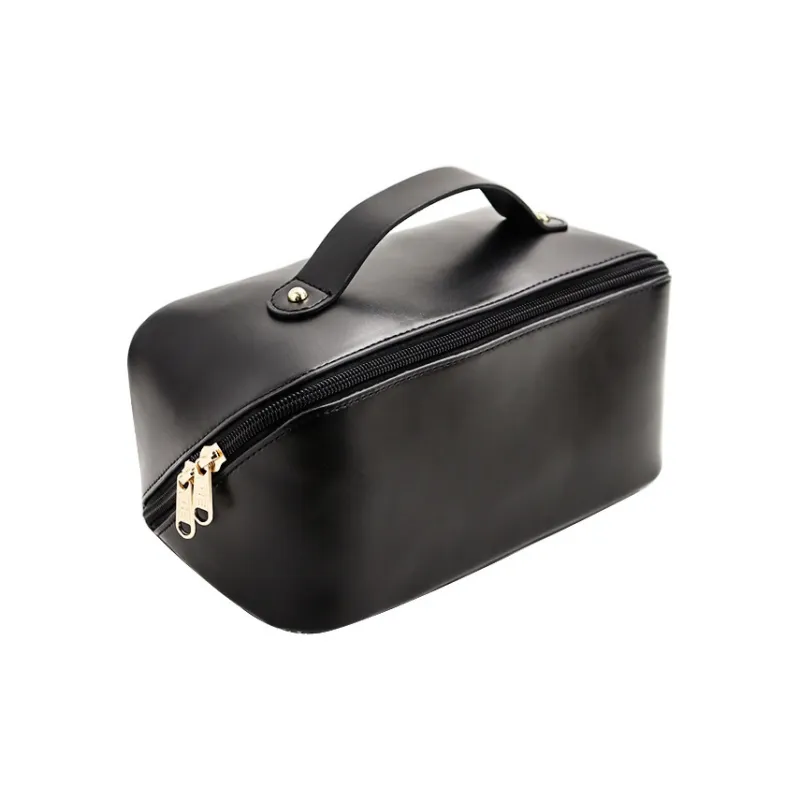 JANE KLAIN Synthetic Leather Makeup Bag Regular Unisex White/Black/Pink-2