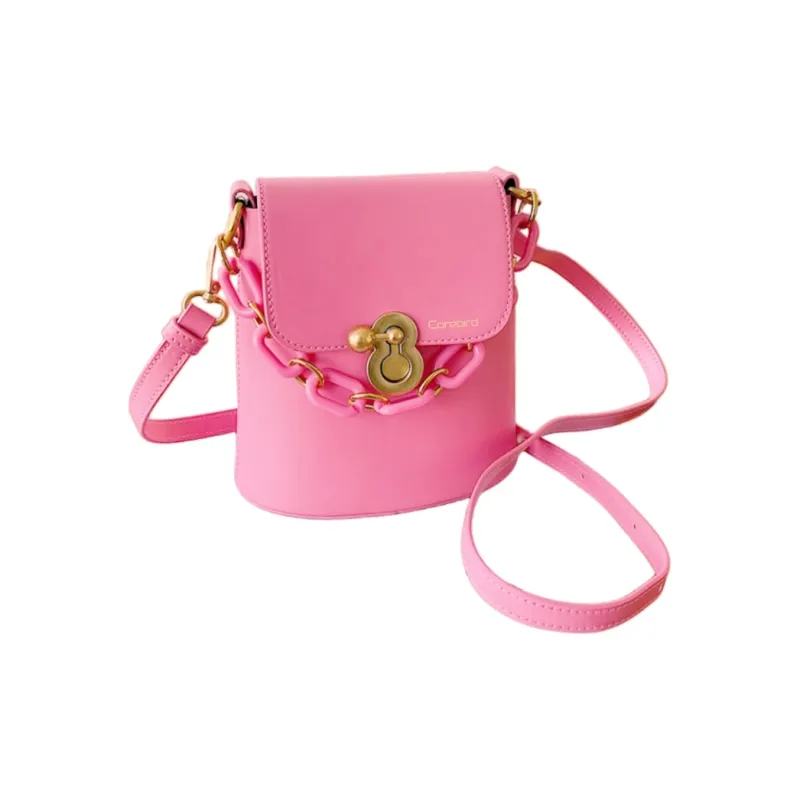 CORE BIRD PU Crossbody Bag Women's White/Black/Light Brown/Pink-15