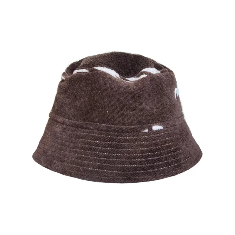 Marine Serre Cotton Bucket Hats Women's Brown-2