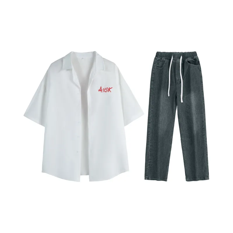 A.X.S.K Shirt Matching Set Unisex-52