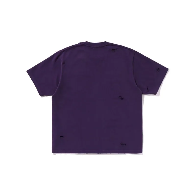 Bape Damaged Garment Dyed Relaxed Fit Tee-5