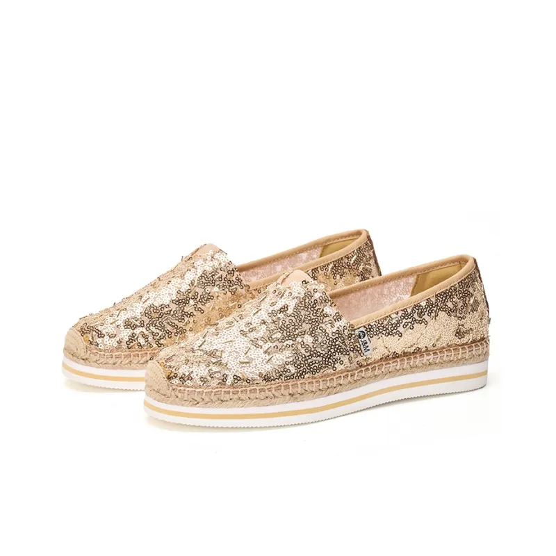 Joy&Mario Espadrilles Women's Gold/Champagne/Red-1