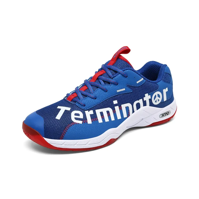 XPD Badminton Shoes Unisex Low Top White/Blue-8