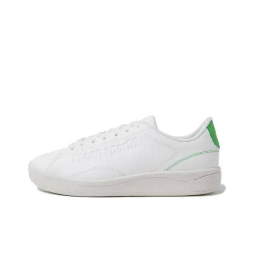 Le Coq Sportif Skateboard Shoes Unisex Low-Top White/Green