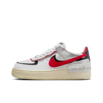 Nike Air Force 1 Shadow 'White Silver Red' Women's