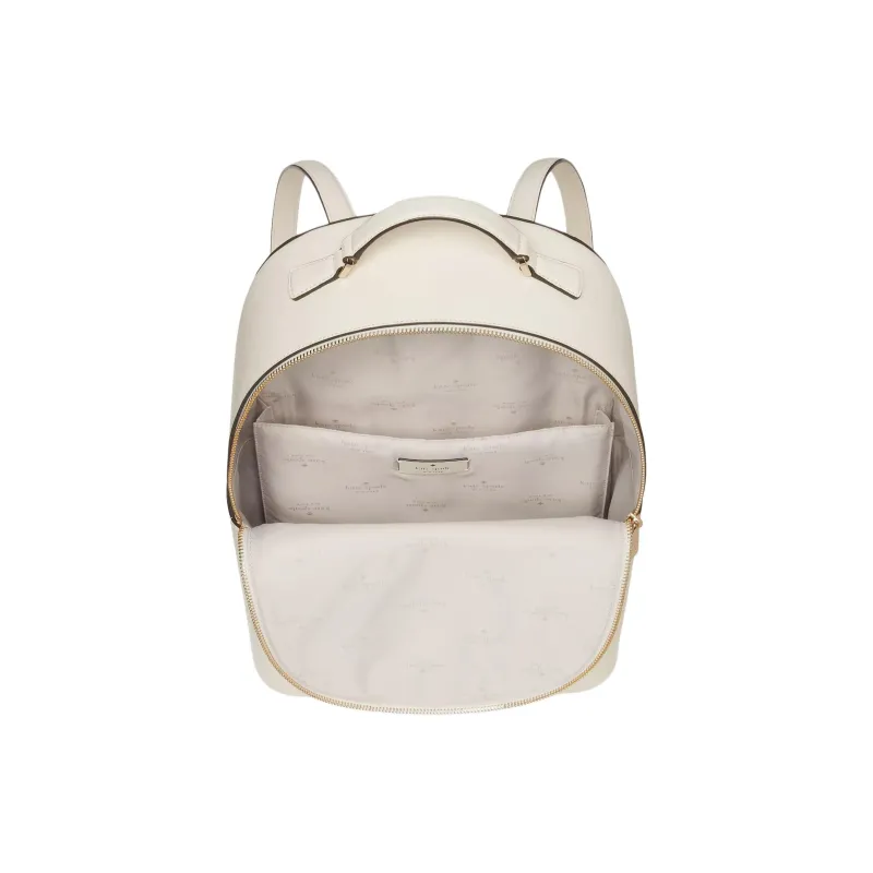 Kate Spade Saffiano Leather Backpack Large Size Women's Egg White Crispy Skin-3