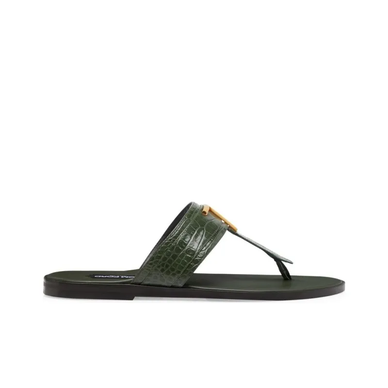 TOM FORD Brighton Leather Sandals-1