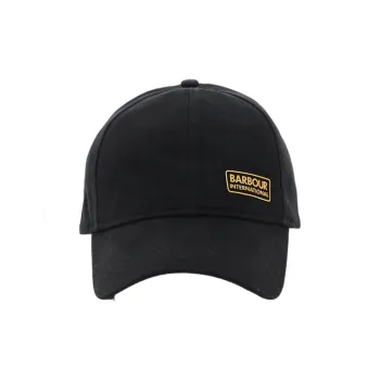 BARBOUR Cotton Baseball Caps Men's Black