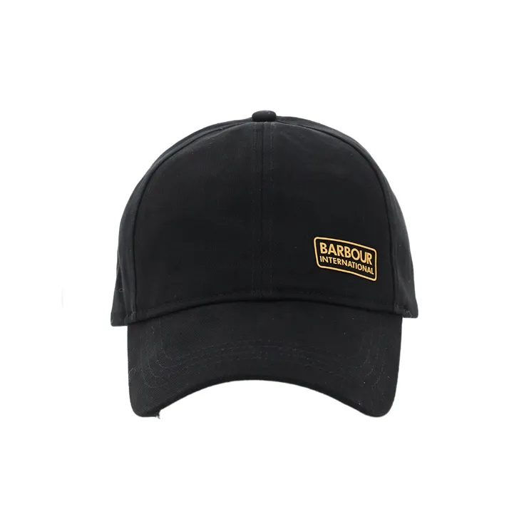 BARBOUR Cotton Baseball Caps Men's Black-0