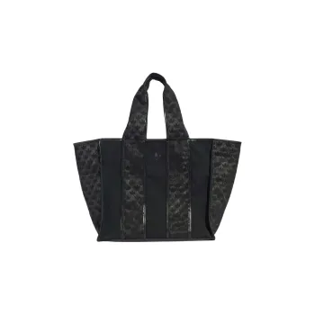 Adidas Originals Polyurethane Tote Bag Shopping Bag Shoulder Bag Handbag Regular Women's Black