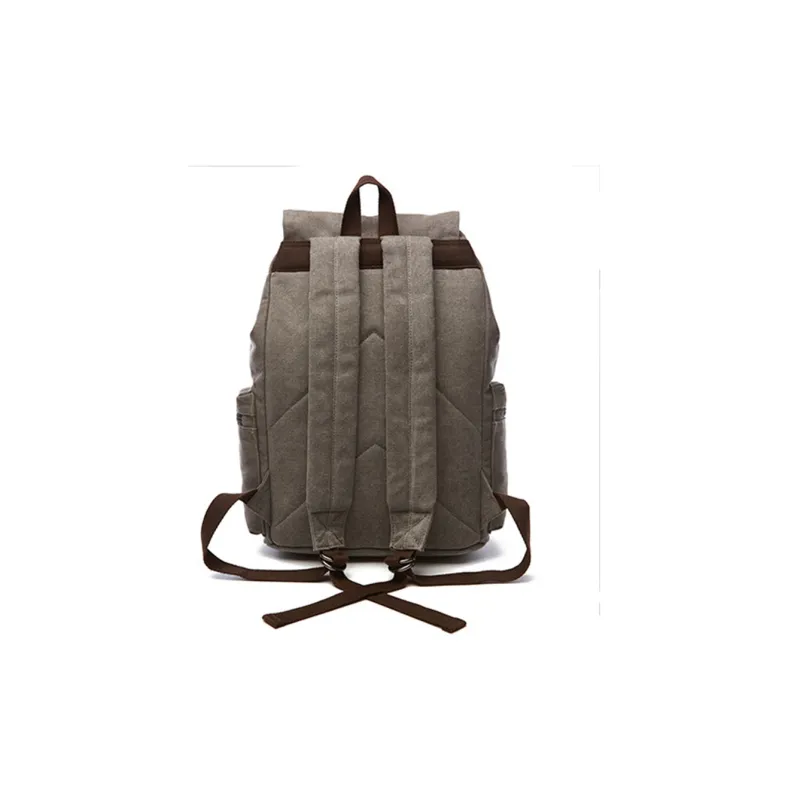 CMLZIUA Canvas Backpack Unisex Coffee/Black/Khaki/Dark Blue/Gray/Maroon/Army Green-16