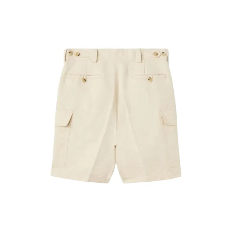 Loro Piana Bizen Canvas Cargo Shorts-1