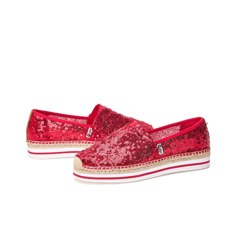 Joy&Mario Espadrilles Women's Gold/Champagne/Red-16