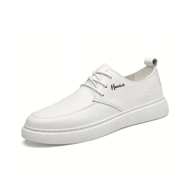 Extravagant Anti Slip Wear Resistant Lightweight Breathable Low Top Skateboard Shoes Men's White-1