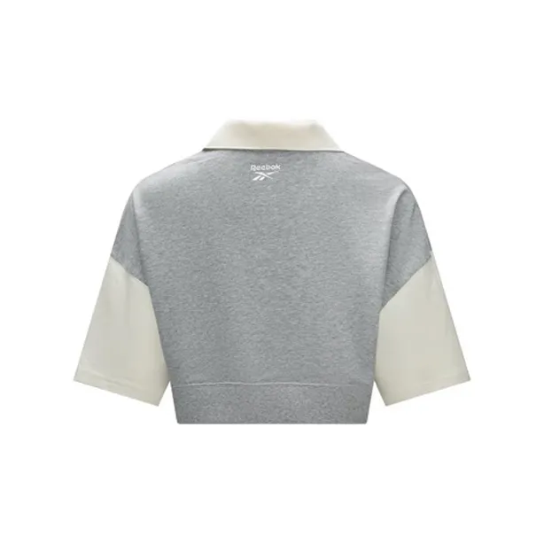 Reebok Polo Shirt Women's Light Heather Gray-1