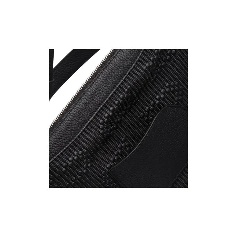 Delvau Pin Swing Taurillon Soft Soft Grain Calfskin One Shoulder Handbags Women's Black-5