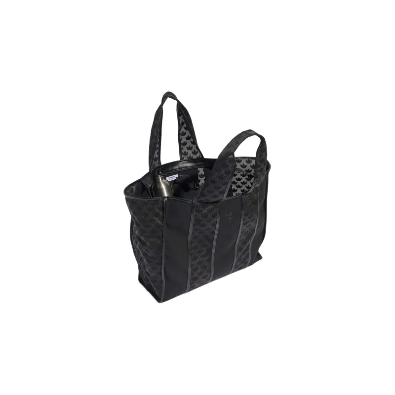 Adidas Originals Polyurethane Tote Bag Shopping Bag Shoulder Bag Handbag Regular Women's Black-2