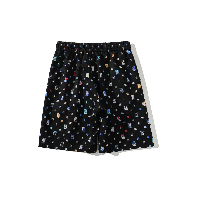 PAINT STAIN Casual Shorts Unisex-8
