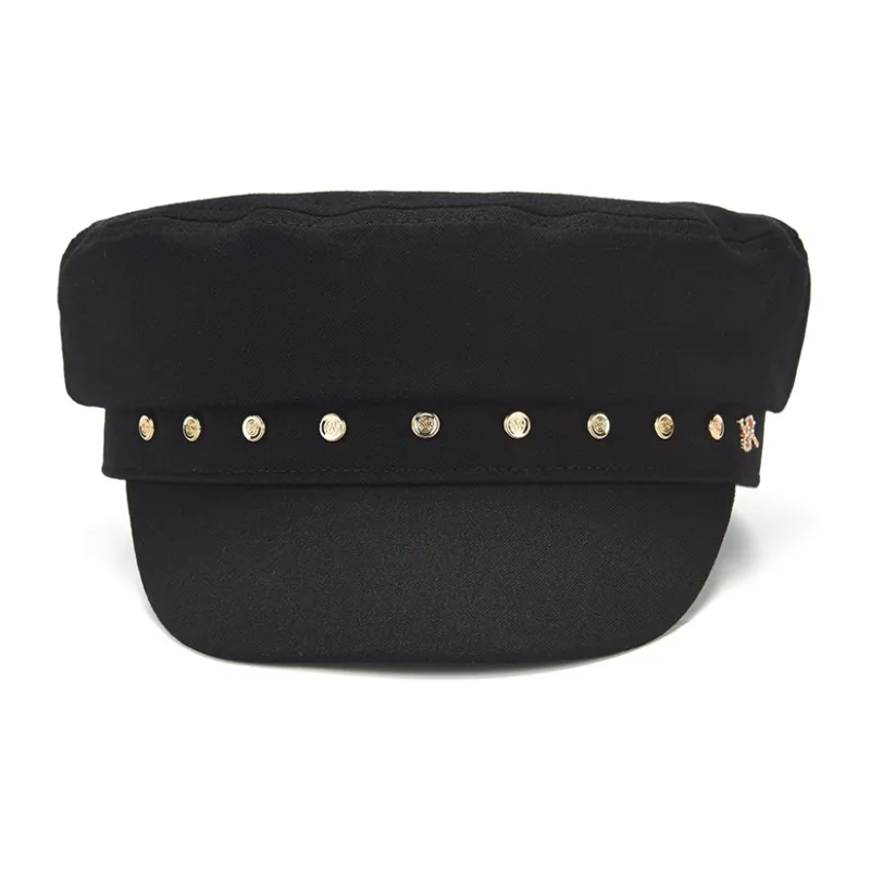 RARE Cotton Berets Women's Black-0