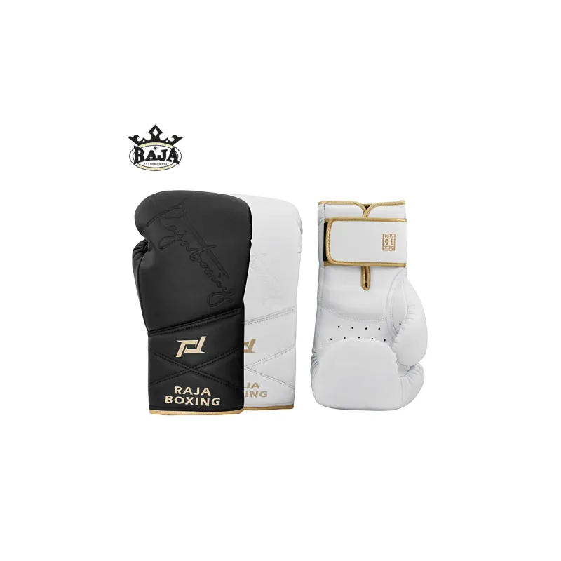 Raja-boxing Boxing Gloves Composite Cowhide Sanda Boxing Training Muay Thai Competition Unisex-5