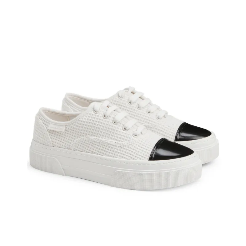 CHARLES&KEITH Small CK Low Top Casual Shoes 3.5cm Women's Chalk White-1