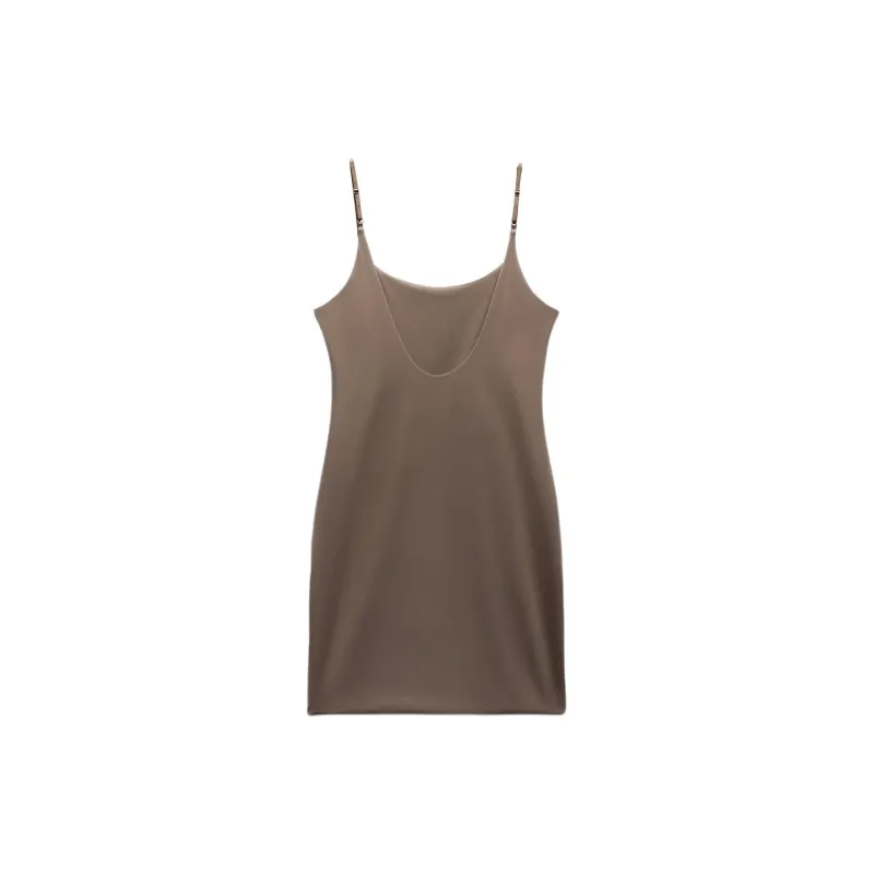 ZARA Slip Dresses Women's Gray-1