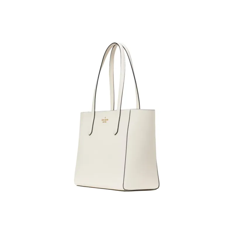 Kate Spade Staci Saffiano Leather Tote Bag, Shopping Bag, Shoulder Bag, Handbag Medium Size Women's White-1